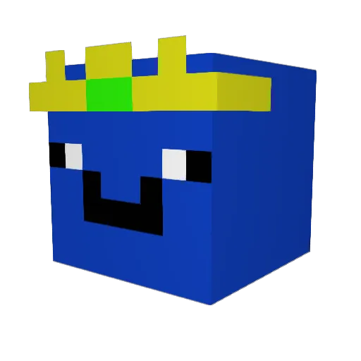 Biblo_PL Minecraft avatar head, 3D render