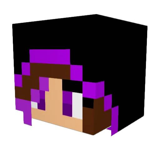 Bibo40 Minecraft avatar head, 3D render