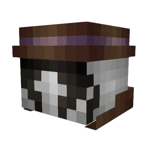 Biby Minecraft avatar head, 3D render