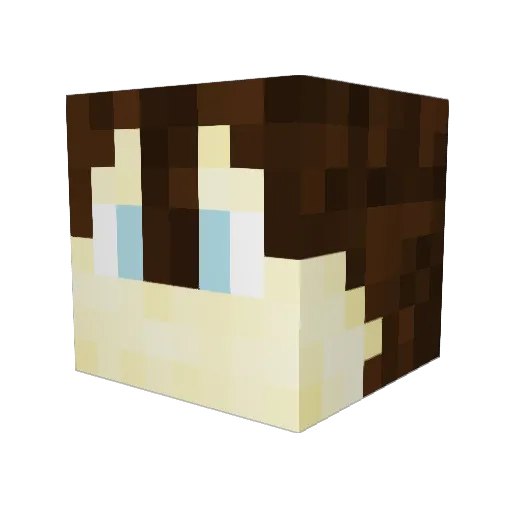 BicTheSergal Minecraft avatar head, 3D render