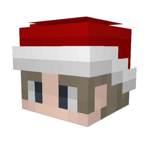 Bichuela Minecraft avatar head, 3D render
