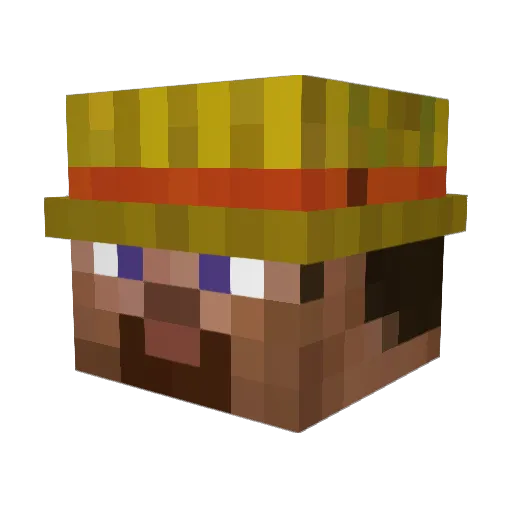 BickenNuggets Minecraft avatar head, 3D render