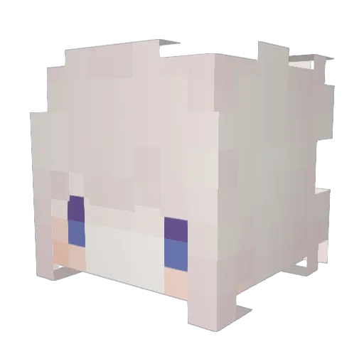 BickieDitch Minecraft avatar head, 3D render