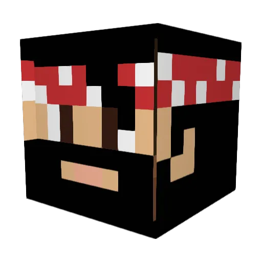 BickyLeFinesse Minecraft avatar head, 3D render