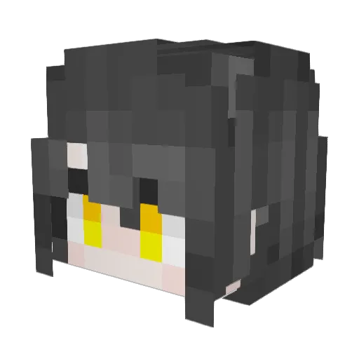BicyTaplin Minecraft avatar head, 3D render