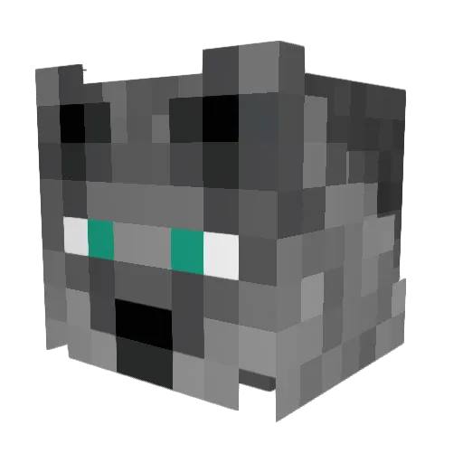 Biddoxx Minecraft avatar head, 3D render