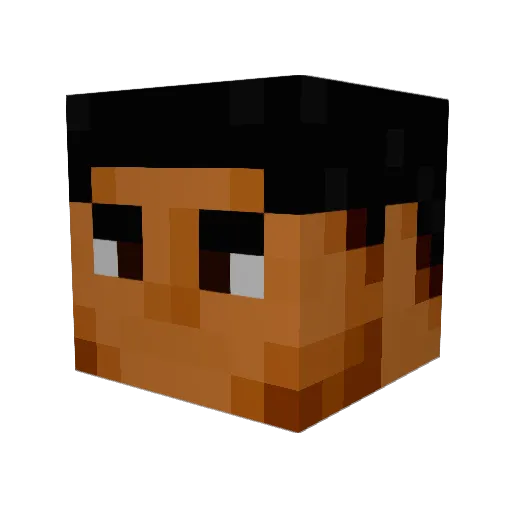Bidocaba Minecraft avatar head, 3D render
