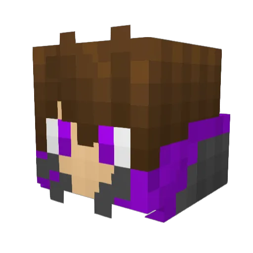 Bidon Minecraft avatar head, 3D render