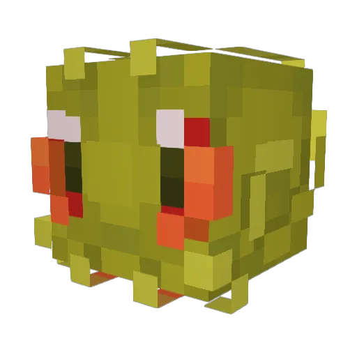 BidoofV2 Minecraft avatar head, 3D render