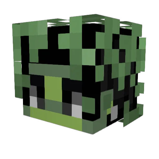 Bidrose Minecraft avatar head, 3D render