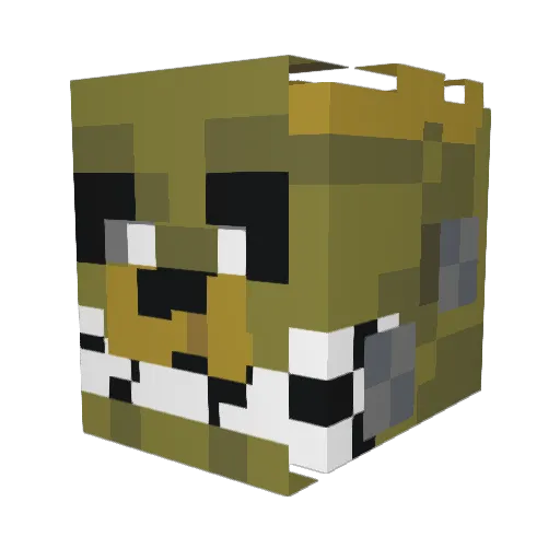 Bids34 Minecraft avatar head, 3D render