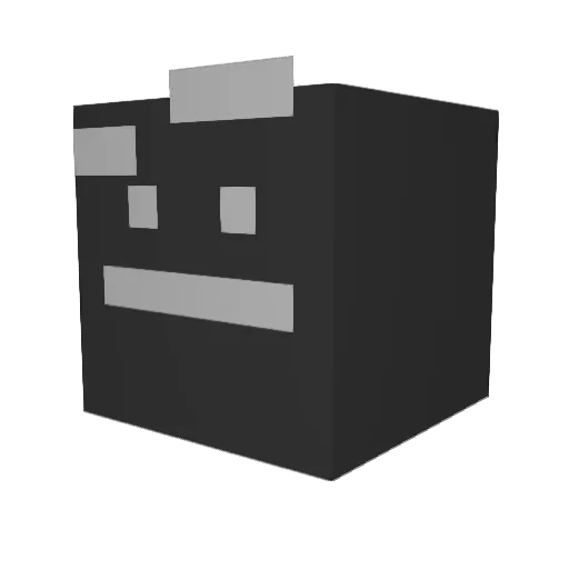 Biebererjung Minecraft avatar head, 3D render