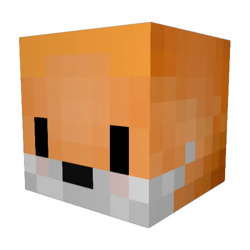 Biel2503 Minecraft avatar head, 3D render