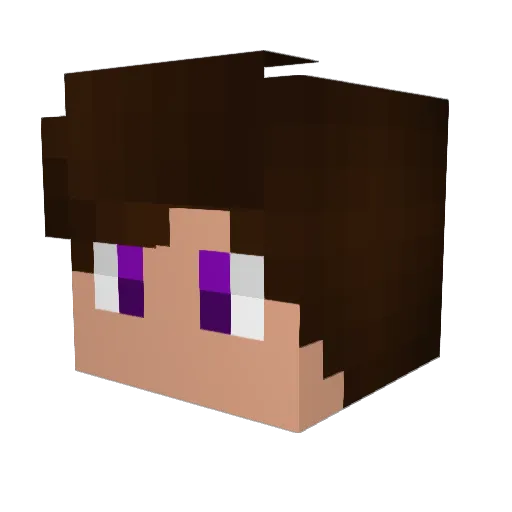 Biel675 Minecraft avatar head, 3D render