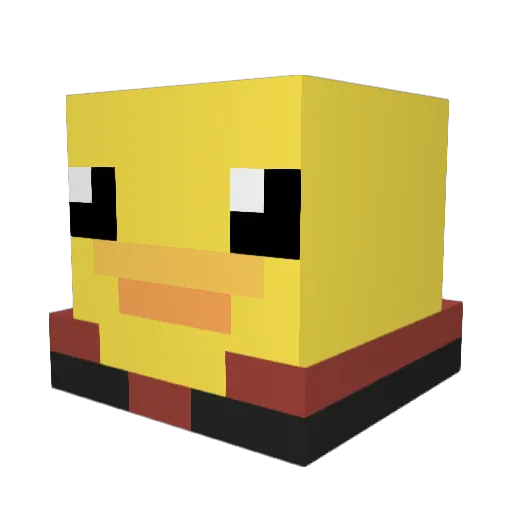 BielEQPodio Minecraft avatar head, 3D render