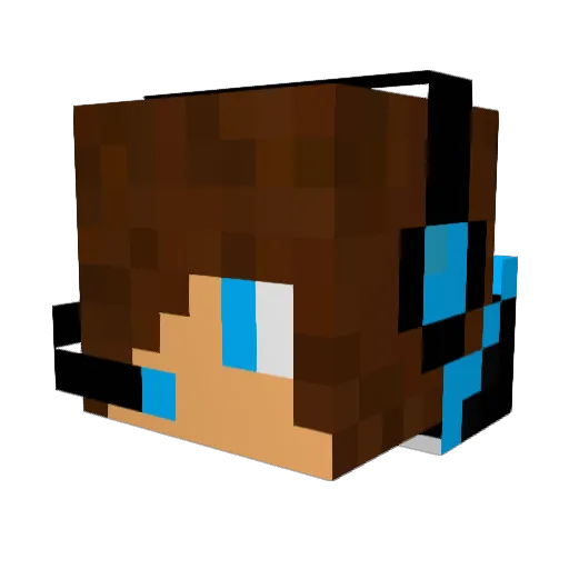 BielHouse Minecraft avatar head, 3D render