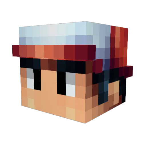 BielPuSA Minecraft avatar head, 3D render