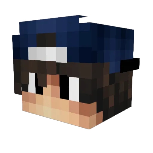 BielSette_ Minecraft avatar head, 3D render