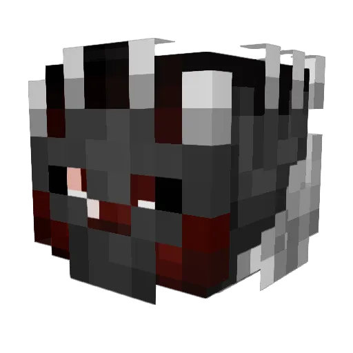 Bielhenrik Minecraft avatar head, 3D render