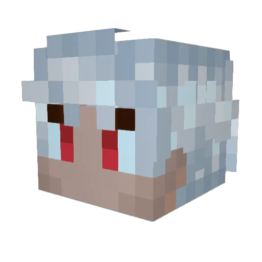 BiellCard Minecraft avatar head, 3D render