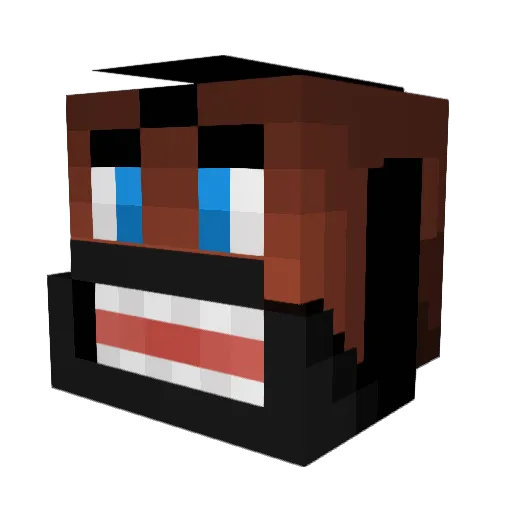 Bieluch4 Minecraft avatar head, 3D render