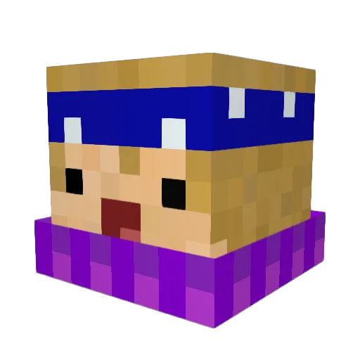 BierBandit Minecraft avatar head, 3D render