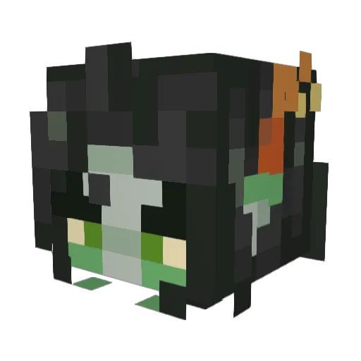 BierDictator Minecraft avatar head, 3D render