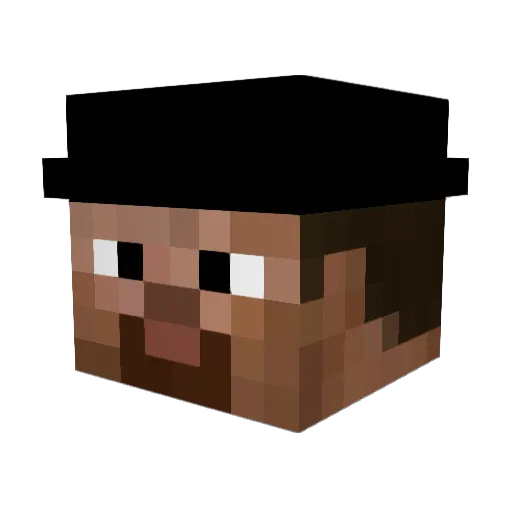 BierGranate Minecraft avatar head, 3D render