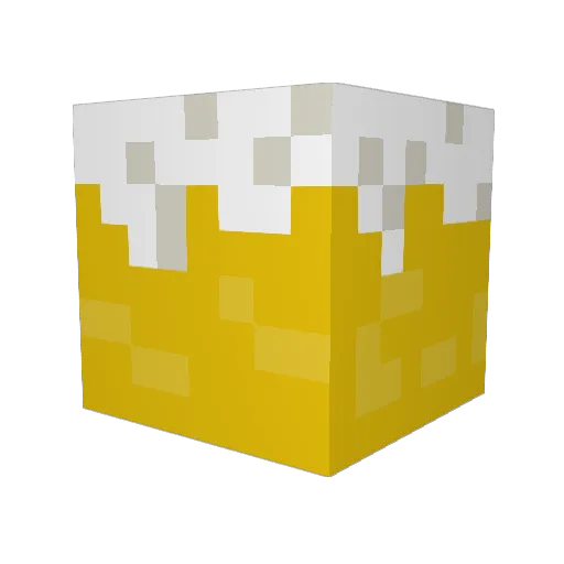 Biercapiten Minecraft avatar head, 3D render