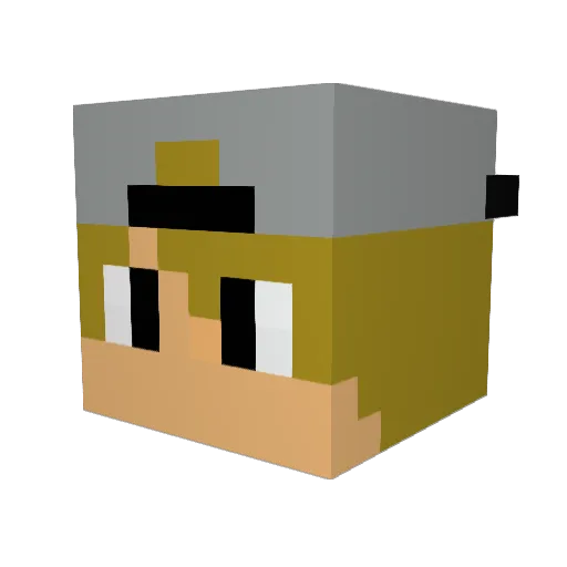 Bierdurst97 Minecraft avatar head, 3D render