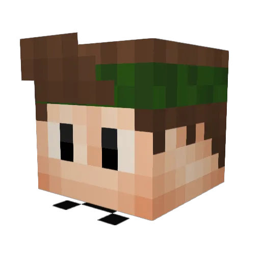 BierkriegerLP Minecraft avatar head, 3D render
