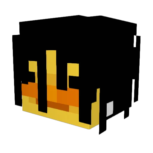Bifee Minecraft avatar head, 3D render
