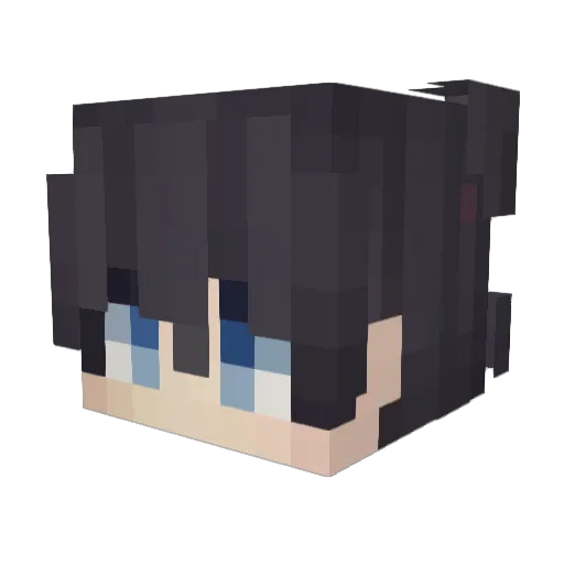 Biffox Minecraft avatar head, 3D render