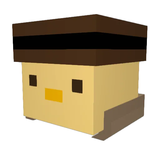 Bifgxe Minecraft avatar head, 3D render