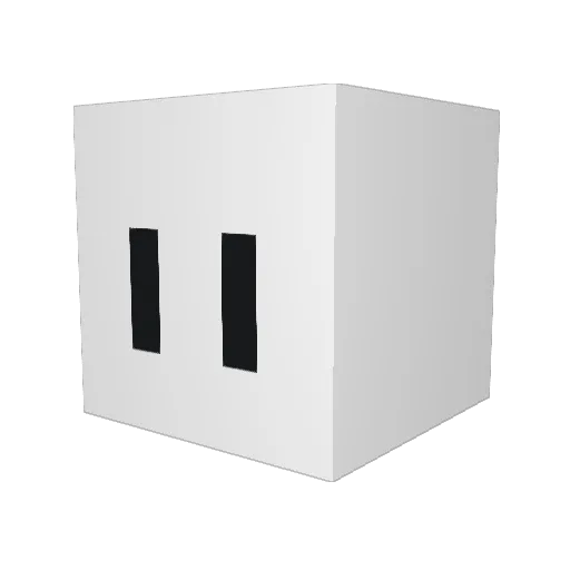 BigA55Leg Minecraft avatar head, 3D render