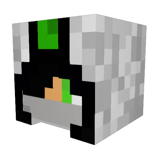 BigA923 Minecraft avatar head, 3D render