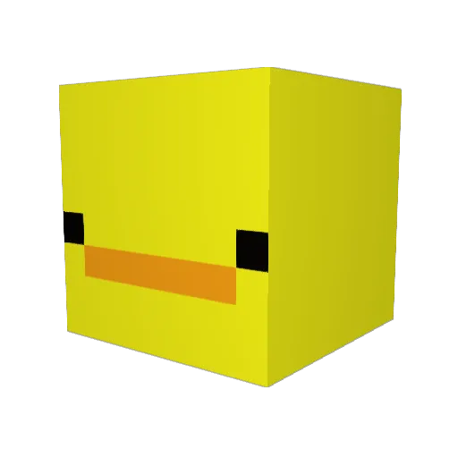 BigAdmiral Minecraft avatar head, 3D render