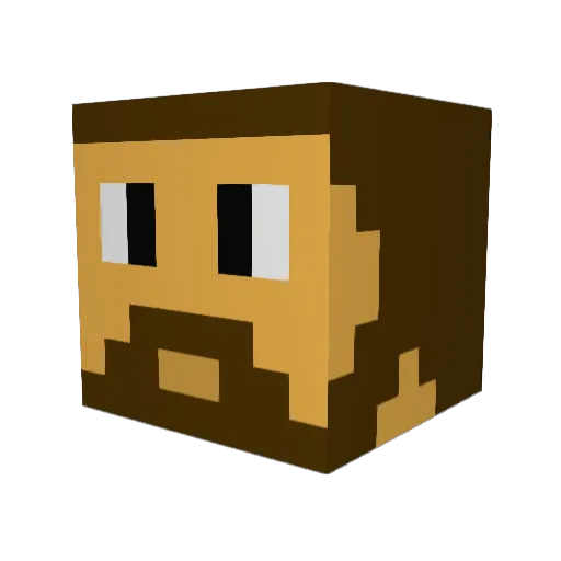 BigAl2802 Minecraft avatar head, 3D render