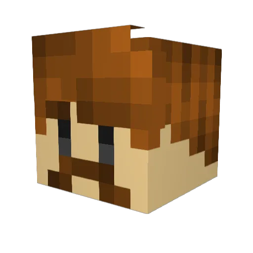 BigAl8321 Minecraft avatar head, 3D render