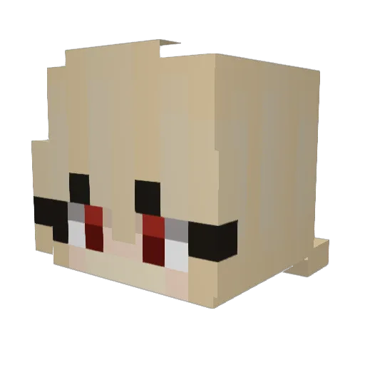 BigArcueidoFan77 Minecraft avatar head, 3D render