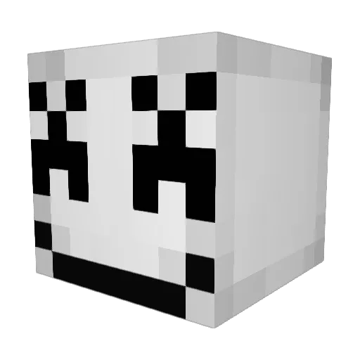 BigAsianMonk Minecraft avatar head, 3D render