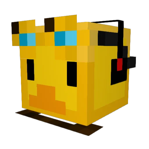 BigBaalk Minecraft avatar head, 3D render