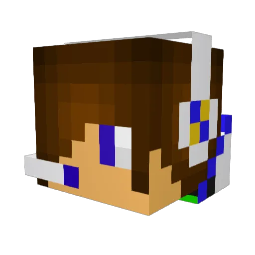 BigBadBatch Minecraft avatar head, 3D render
