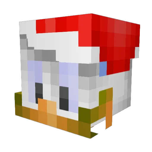 BigBadBeast Minecraft avatar head, 3D render