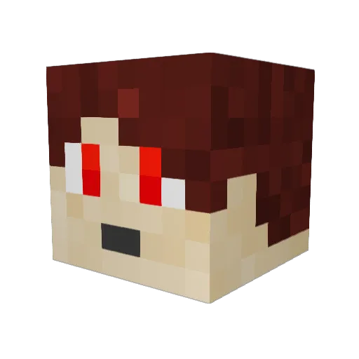 BigBadBelly Minecraft avatar head, 3D render