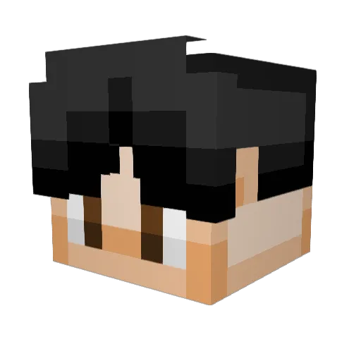 BigBadChar1 Minecraft avatar head, 3D render