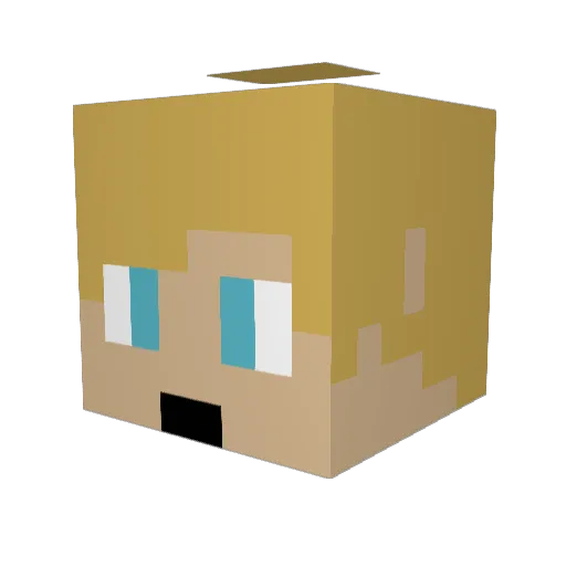 BigBadJoyRide11 Minecraft avatar head, 3D render