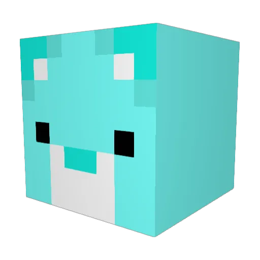 BigBaddie Minecraft avatar head, 3D render