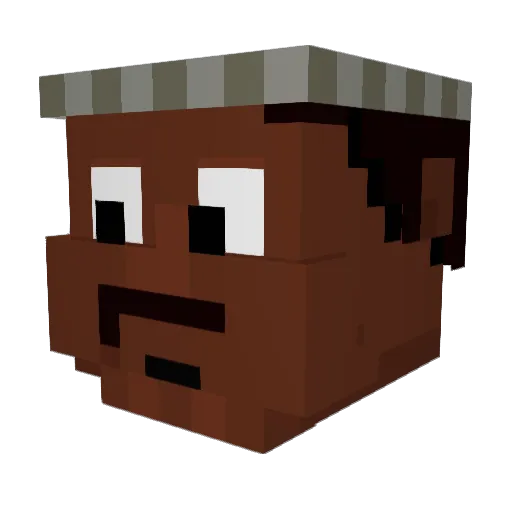 BigBallEnergy Minecraft avatar head, 3D render
