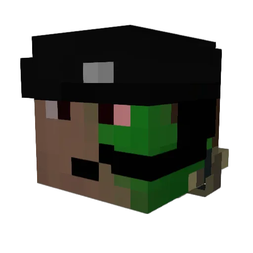 BigBallerrBrand Minecraft avatar head, 3D render